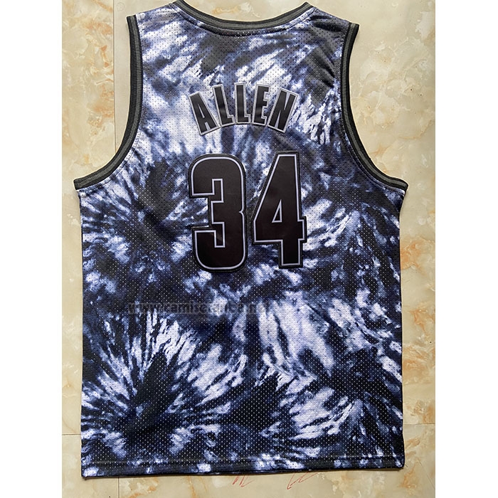Camiseta Milwaukee Bucks Ray Allen #34 Mitchell & Ness 2001-02 Negro